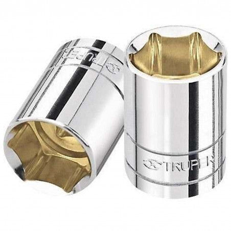 DADO CROMADO HEXAGONAL ENCASTRE 1/2 x 27MM TRUPER