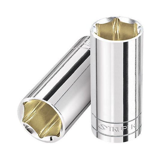 DADO CROMADO TUBULAR HEXAGONAL ENCASTRE 1/2 x 16MM TRUPER