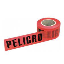 CINTA CONTRA ACCIDENTES 3" "PELIGRO" ROJO X 300M