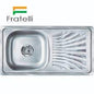 LAVADERO METAL 1 FOSA GRANDE  96 x 43CM "FRATELLI"