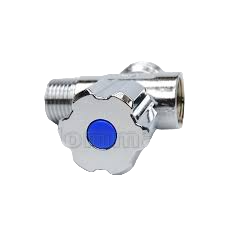VALVULA CONEXION PARA LAVADORA DOBLE  1/2" x 3/4 x 1/2" "ITALVALV" MADE IN ITALY
