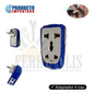 ADAPTADOR ENCHUFE 4 VIAS AZUL