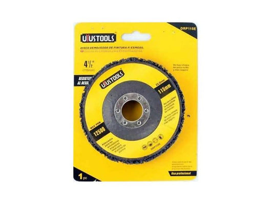 DISCO ABRASIVO LIMPIEZA INOXIDABLE 4 1/2" "UYUSTOOL" USO RUDO