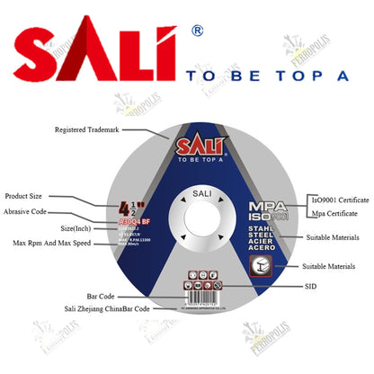 PACK DISCO CORTE METAL 4 1/2"  certificado  (50PCS)