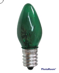 FOCO SANTITO VERDE E14 "OPALUX"