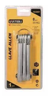 JUEGO LLAVE TORX CON SEGURO 8PZS "UYUSTOOLS"
