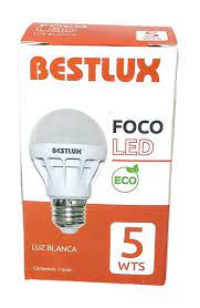 FOCO LED PERA 5W LUZ DIA "BESTLUX"