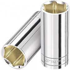 DADO CROMADO TUBULAR HEXAGONAL ENCASTRE 1/2 x 26MM TRUPER