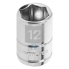 DADO CROMADO HEXAGONAL ENCASTRE 1/2 x 12MM TRUPER
