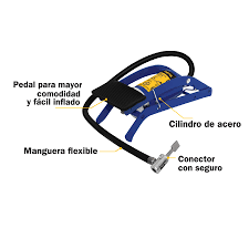 INFLADOR BOMBA AIRE C/PEDAL "PRETUL"