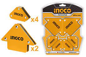 SET  ESCUADRA MAGNETICA (X 6 PCS) "INGCO"