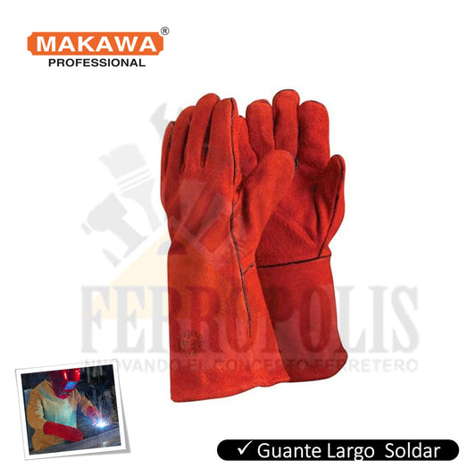 GUANTES SOLDADOR ROJO