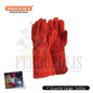 GUANTES SOLDADOR ROJO