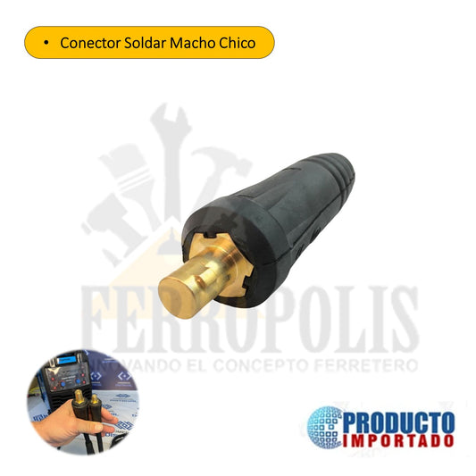 CONECTOR SOLDAR MACHO CHICO 8.9MM