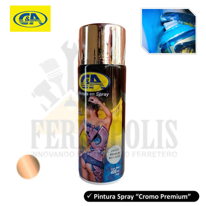 PINTURA SPRAY CROMO PREMIUM C&A