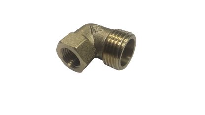 CODO BRONCE  MACHO 1/2" x 1/4"  MACHO HEMBRA ( GAS CALIDA )