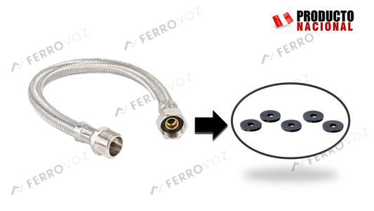 EMPAQUETADURA PLANA TUBO ABASTO 7/8" MATRIZADA