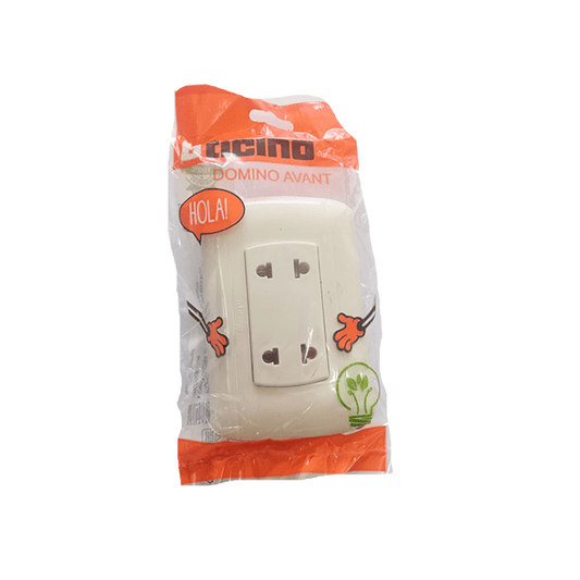 TOMACORRIENTE DOBLE P/ EMPOTRAR "BTICINO"