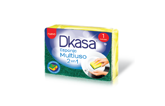 ESPONJA MULTIUSO 2 EN 1 "DKASA"