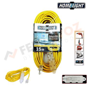 EXTENSION ELECTRICA AMARILLA 15M "PREMIUM"
