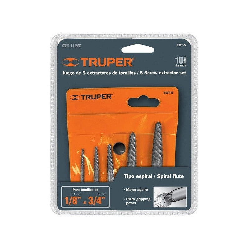 JUEGO EXTRACTOR PERNO ROTO "TRUPER"