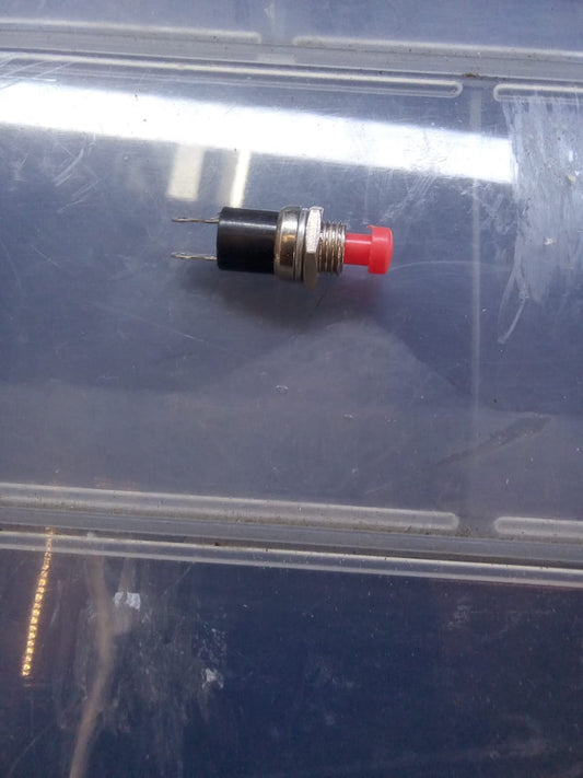 INTERRUPTOR SWITCH PULSADOR TIPO BOTON MINI ROJO Ø = 6.5mm