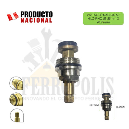 VASTAGO "NACIONAL" HILO FINO  51.55mm X 20.22mm