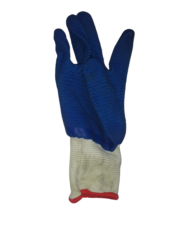 GUANTE JEBE AZUL ONDULADO 65GR