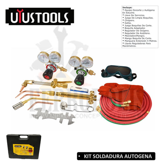 KIT SOLDADURA AUTOGENA 17pcs "UYUSTOOL"
