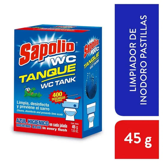 PASTILLA TANQUE WC TANK 45GR (UNA PASTILLA) "SAPOLIO"