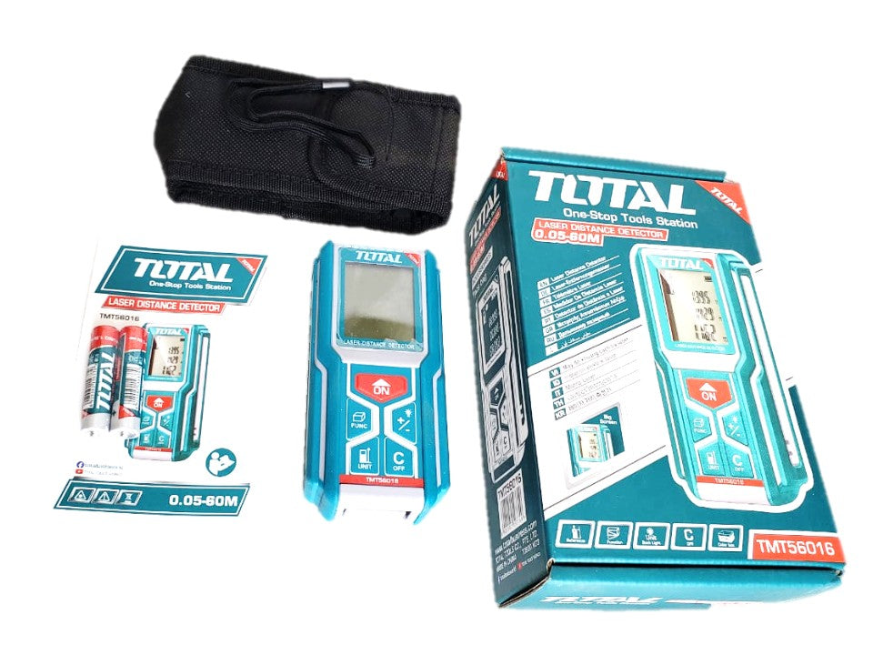 WINCHA  MEDIDOR DISTANCIA LASER 60M TOTAL USO RUDO