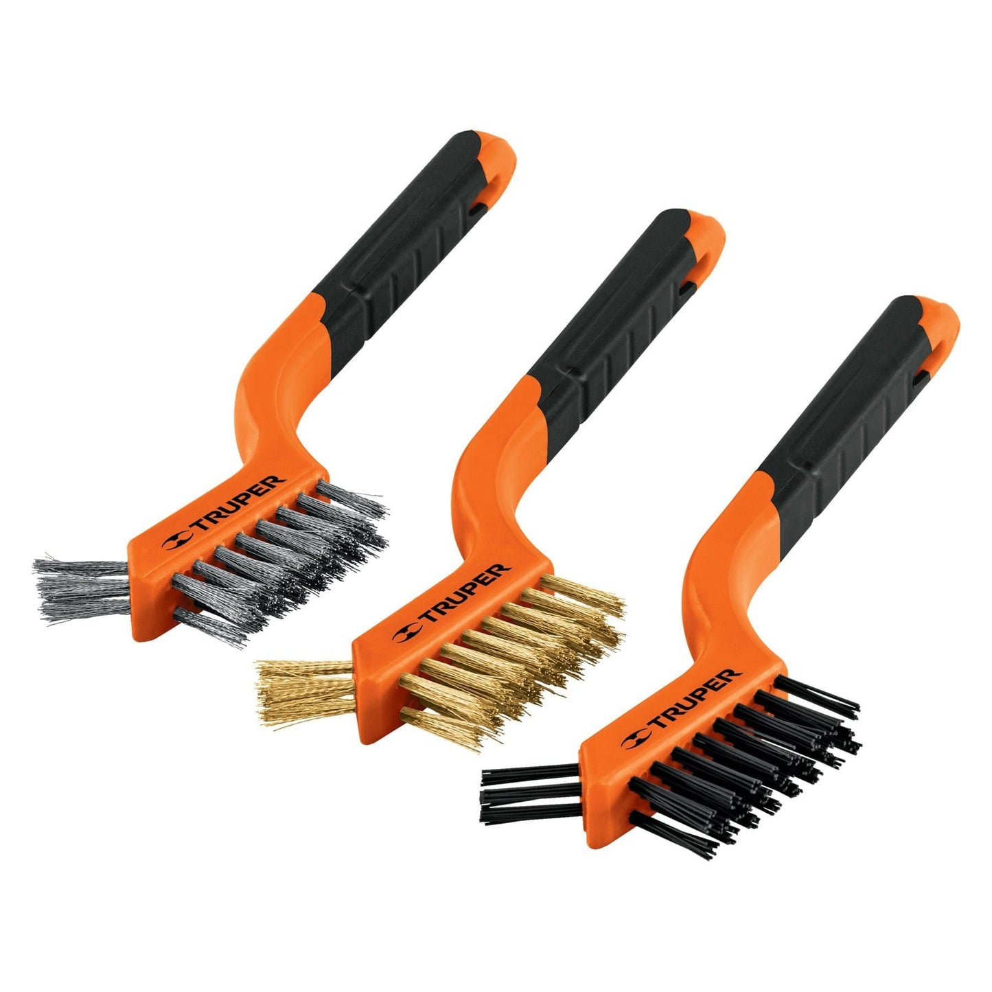 JUEGO 3 MINI CEPILLO ALAMBRE 28 PINCELES "TRUPER"