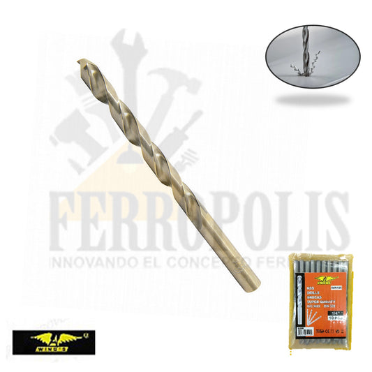 BROCA METAL HSS 9/64" 3.58MM COMERCIAL