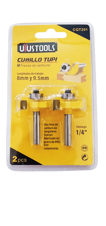 JUEGPO FRESAS RANURA 2PCS 8 / 9.5mm