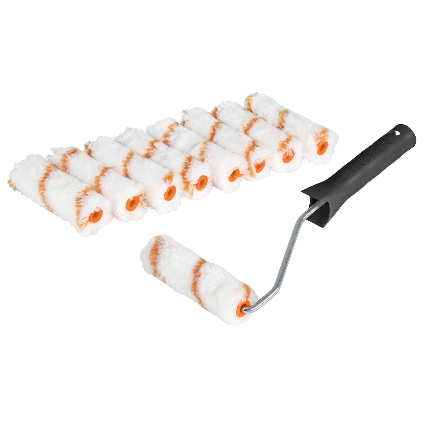 RODILLO PINTAR MINI FELPA POLIESTER 4" X 3/8 ( x und ) "TRUPER"