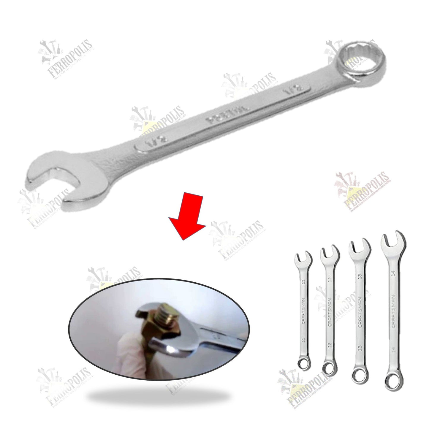 LLAVE MIXTA 10 mm "COMERCIAL"