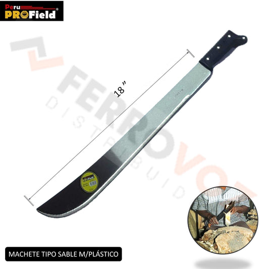 MACHETE M/PLASTICO 18" USO RUDO