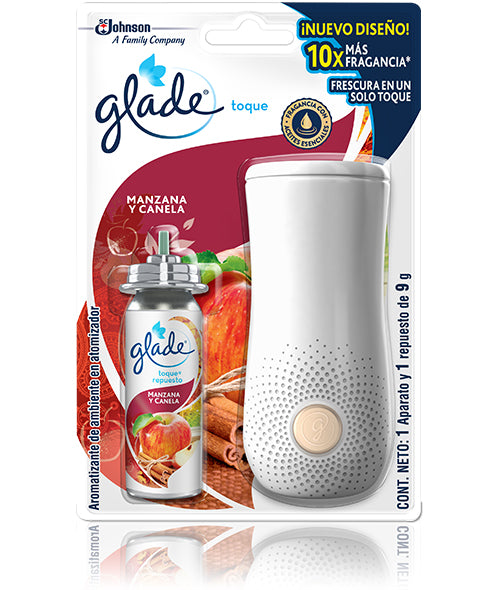 GLADE TOQUE C/REPUESTO MANZANA CANELA