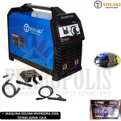 MAQUINA SOLDAR INVERSORA 250A CAJA " TOYAKI JAPAN"