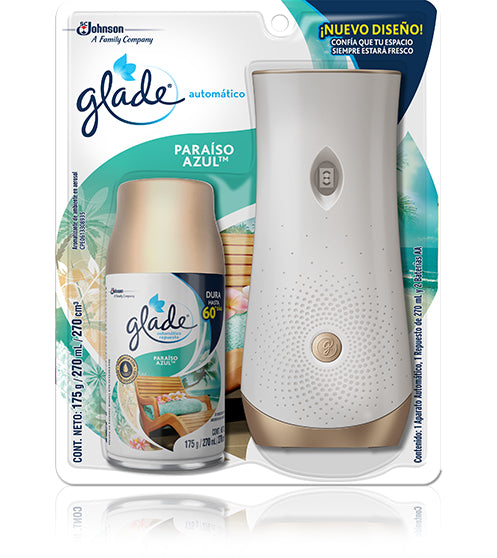 GLADE TOQUE GRANDE C/REPUESTO PARAISO AZUL
