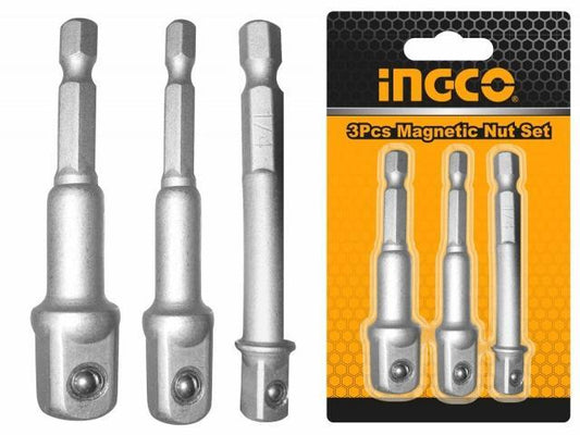 ADAPTADOR DADOS ENCASTRE 1/4 MAGNETICO 1/4", 3/8", 1/2" "INGCO"