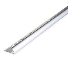 PERFIL MAYOLICA ALUMINIO BRILLANTE 11.5MM X 2 mts