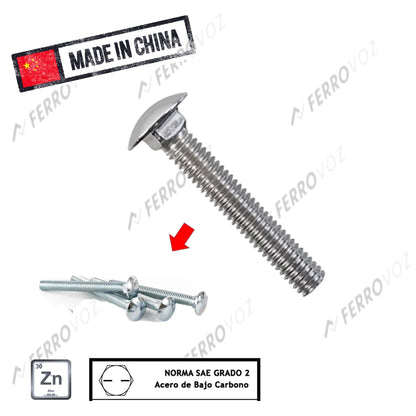 PERNO COCHE 1/4" X 5" ( X UND )