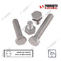 PERNO HEXAGONAL 1/2" x 4" c/t  ( x und )