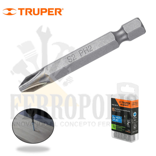 PUNTILLAS ESTRELA PH2 X 2" (X UND) "TRUPER"