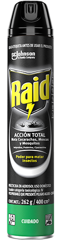 INSECTICIDA ACCION TOTAL  400ML "RAID"