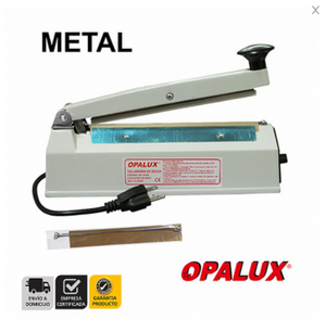 Selladora de bolsas de 20CM 300W marca “Opalux” cuerpo metalico PREMIUM