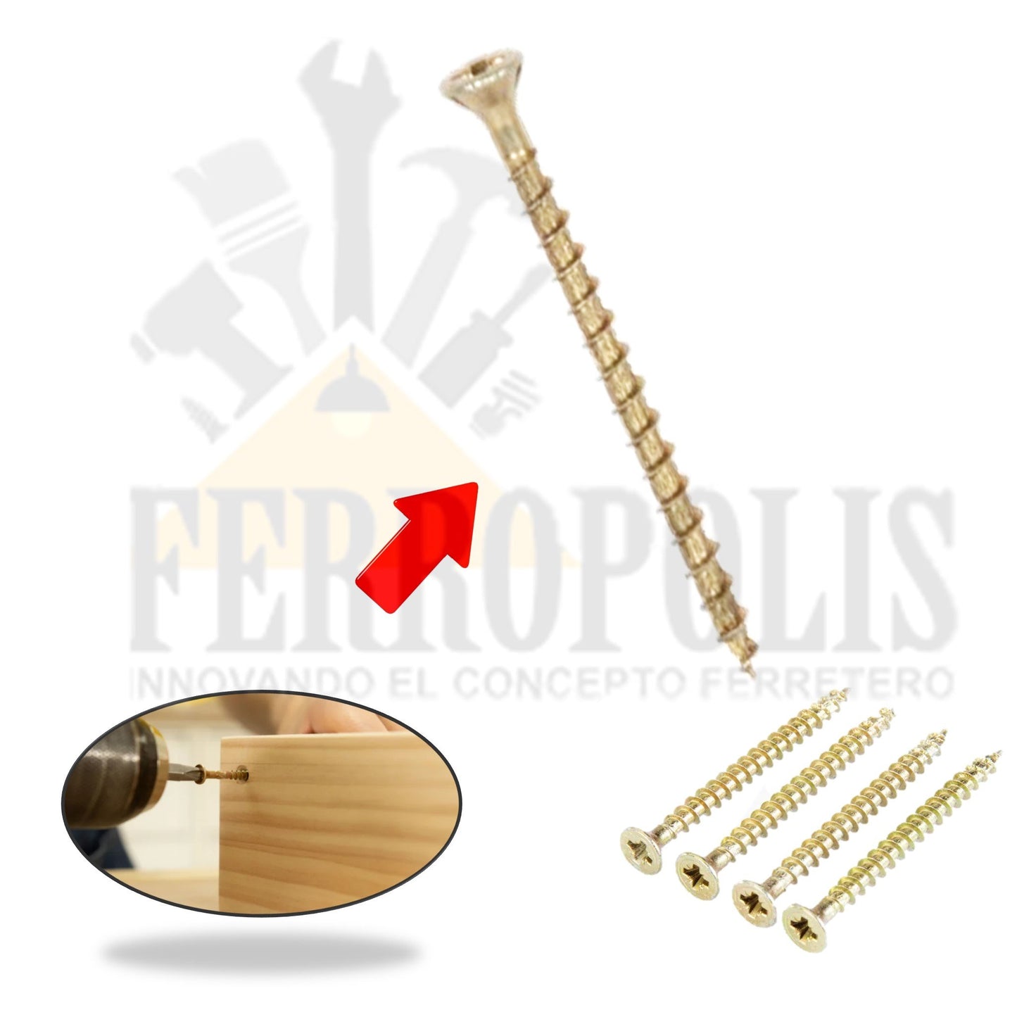 TORNILLO SPACK 3.5 X 40  (GR≈10PCS APROX)