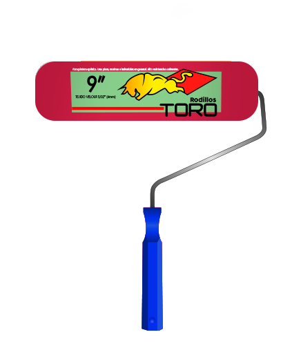 RODILLO PINTAR EPOXICO FUCCIA 9" "TORO"