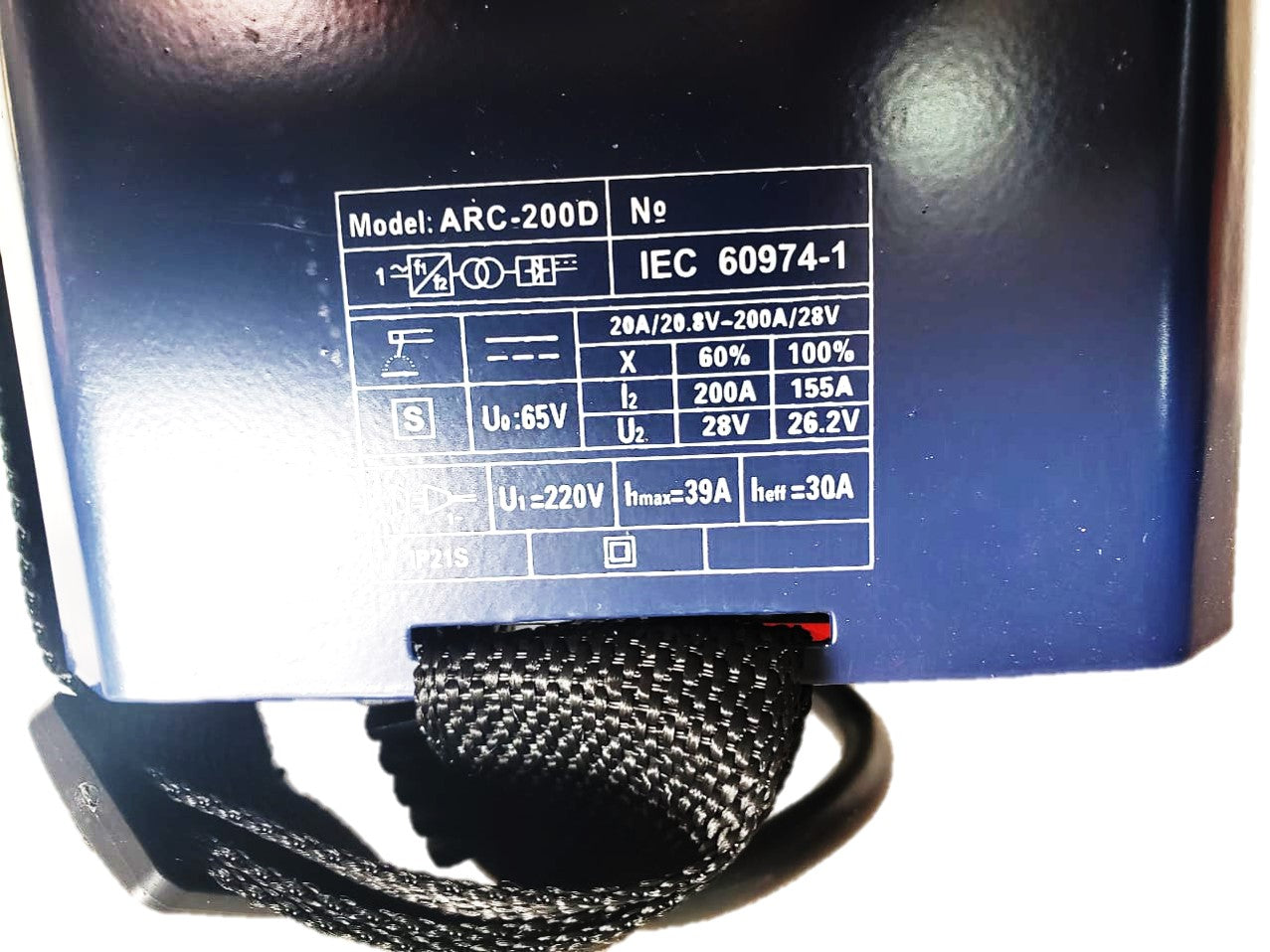 INVERSORA SOLDAR 200A 9.5KVA MMA  13MM